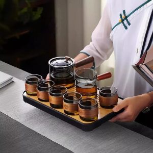 Glass teaware for delicate teas