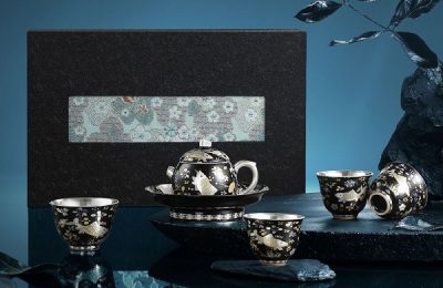 Porcelain Gaiwan tea set