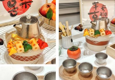 Titanium travel tea set