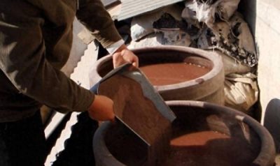 Close-up of Yixing Zisha clay