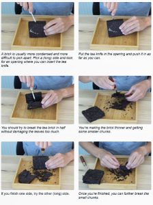 Breaking Puerh Cake Step-by-Step