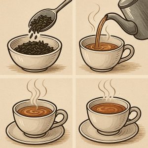 Mindfulness tea sensory experience