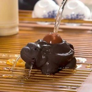 Pouring Tea on a Tea Pet