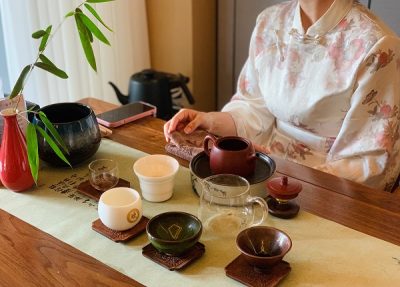 Tea drinking healthy ritual