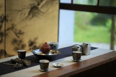 Tea Flowers on Tea Table